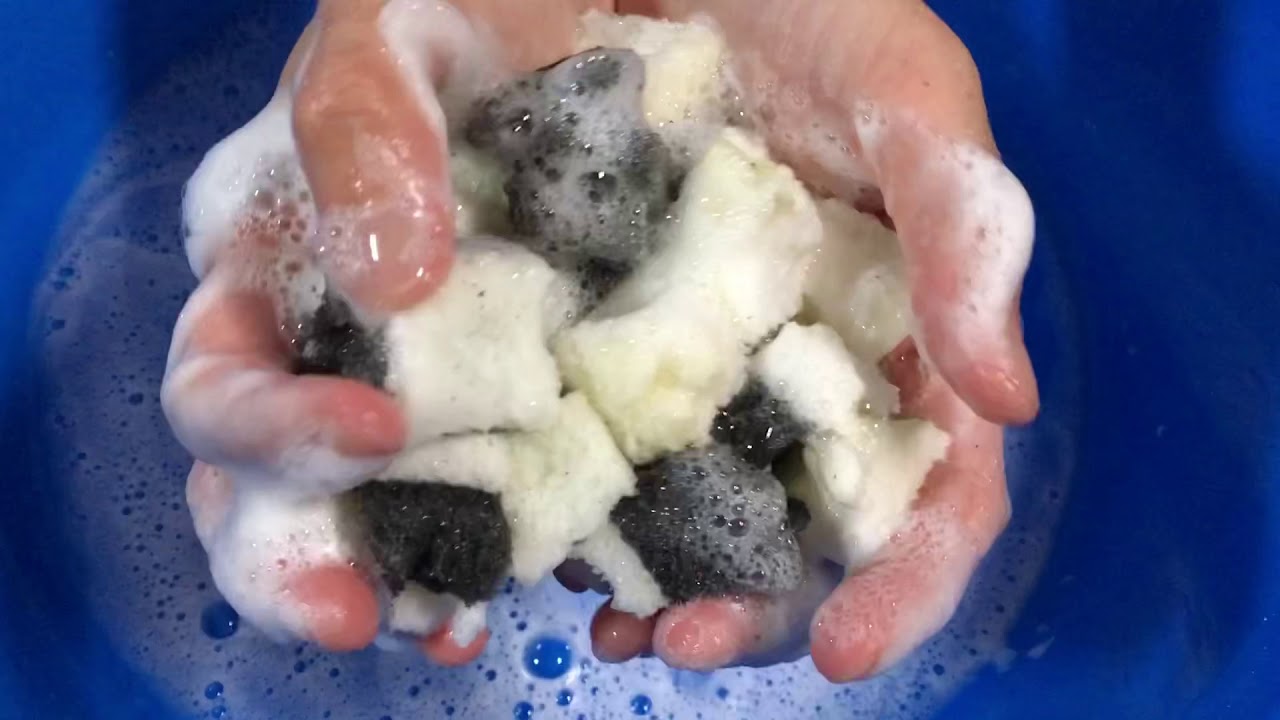 【ASMR】damaged sponges ripping🖤🤍くたくたスポンジをちぎる音🖤🤍