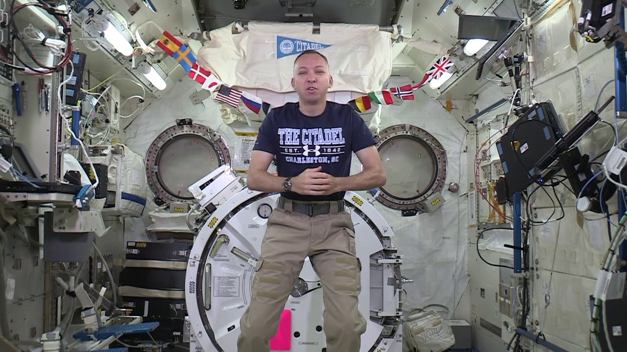 Col. Randy Bresnik Celebrates The Citadel's 175th Anniversary from the ISS