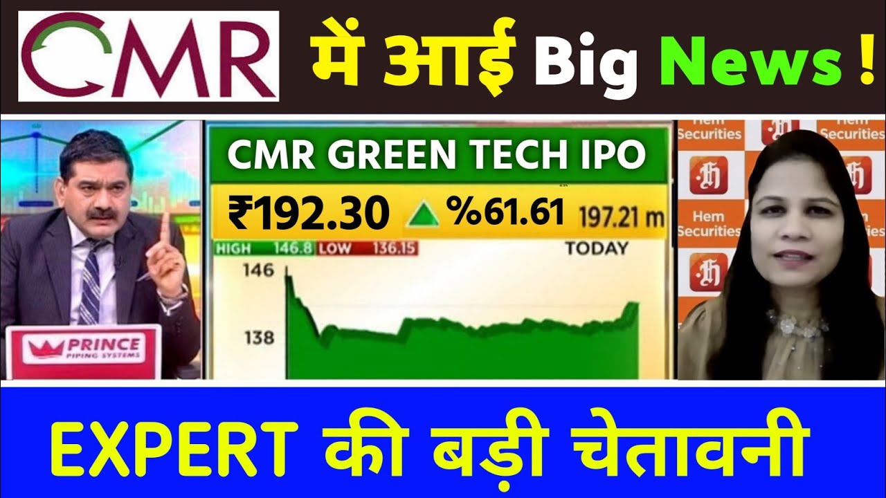 cmr green technologies ipo, cmr green  ipo review,cmr green technologies ipo gmp today,ipo gmp today