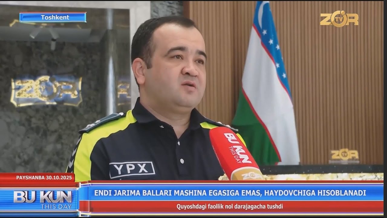 Endi jarima ballari mashina egasiga emas, haydovchiga hisoblanadi (Toshkent)