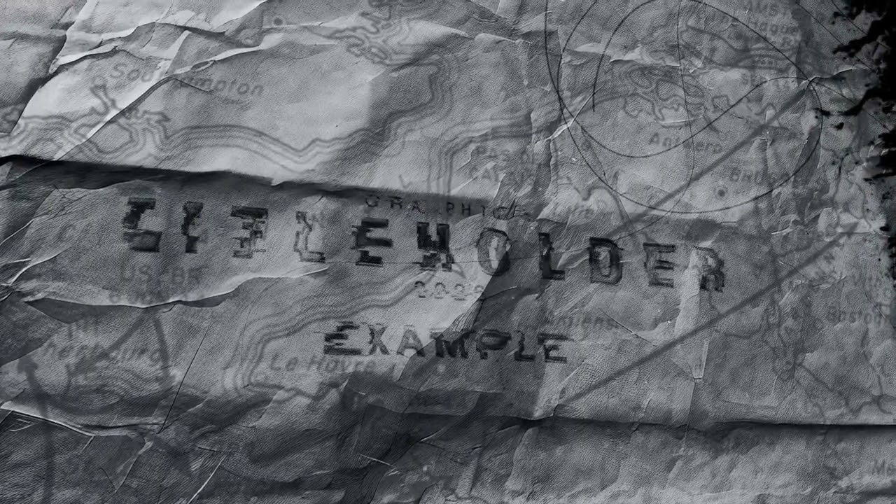 a title animation on paper