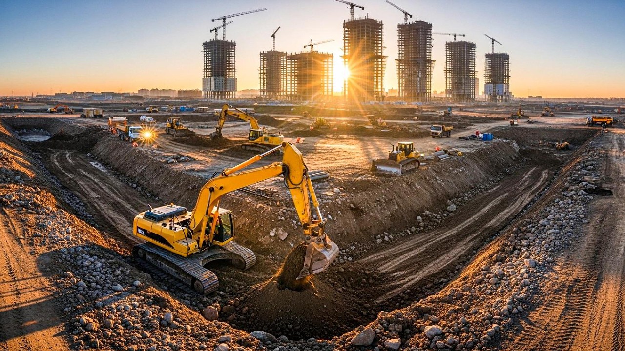 Watch Massive Skyscrapers Go Up in Seconds
