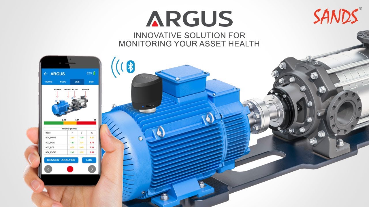ARGUS Triaxial Wireless Vibration Sensor for Condition Monitoring & Remote Diagnostics