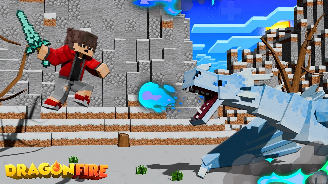 BATTLE against ICE DRAGONS! | DragonFire Let's Play [2]