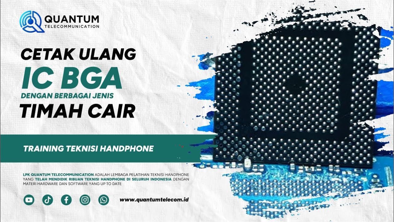 Cetak Ulang IC BGA   dengan berbagai jenis Timah Cair