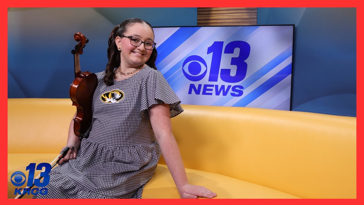 FULL INTERVIEW: 11-year-old violinist with goal to play in all states performs Star Spangled Banner