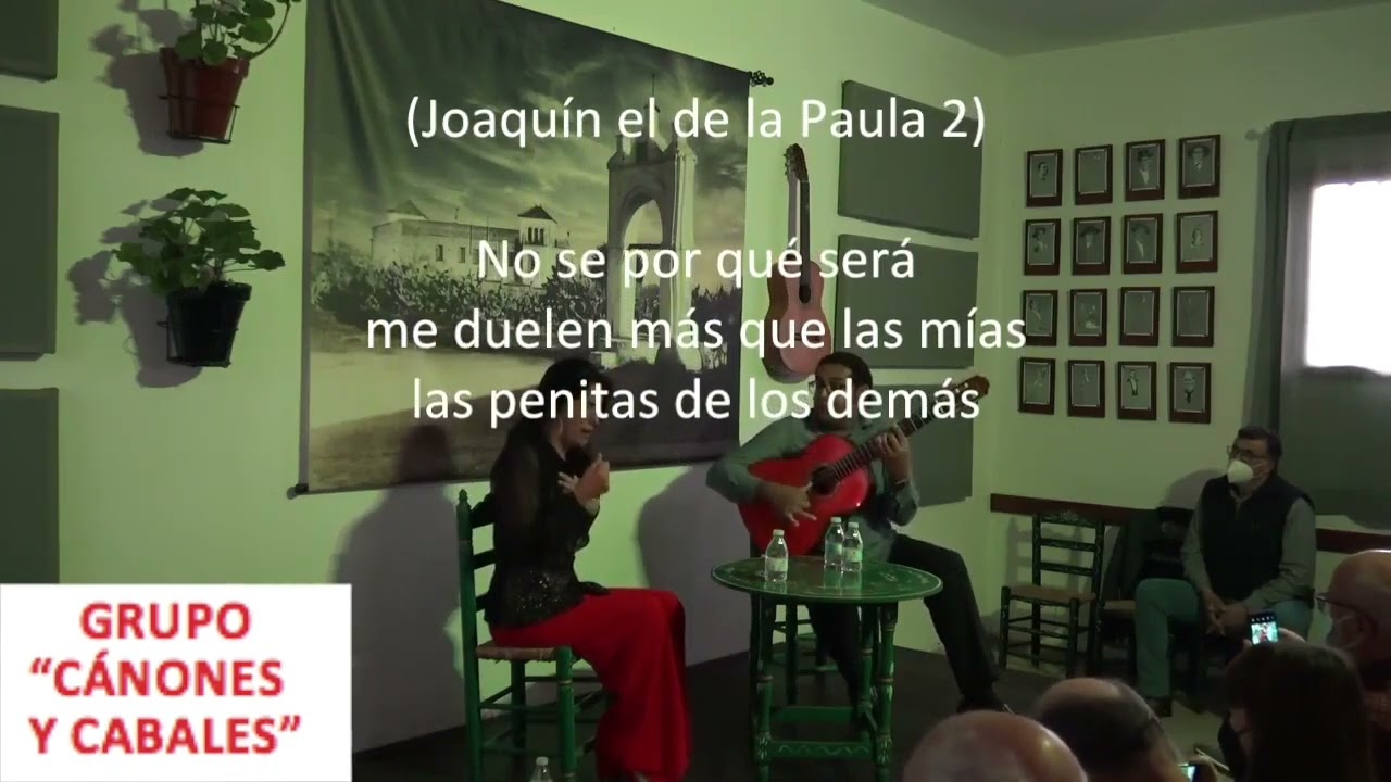 Paqui Ríos con José de Pura en Peña Flamenca Pozo Nuevo de Olivares -    Soleares
