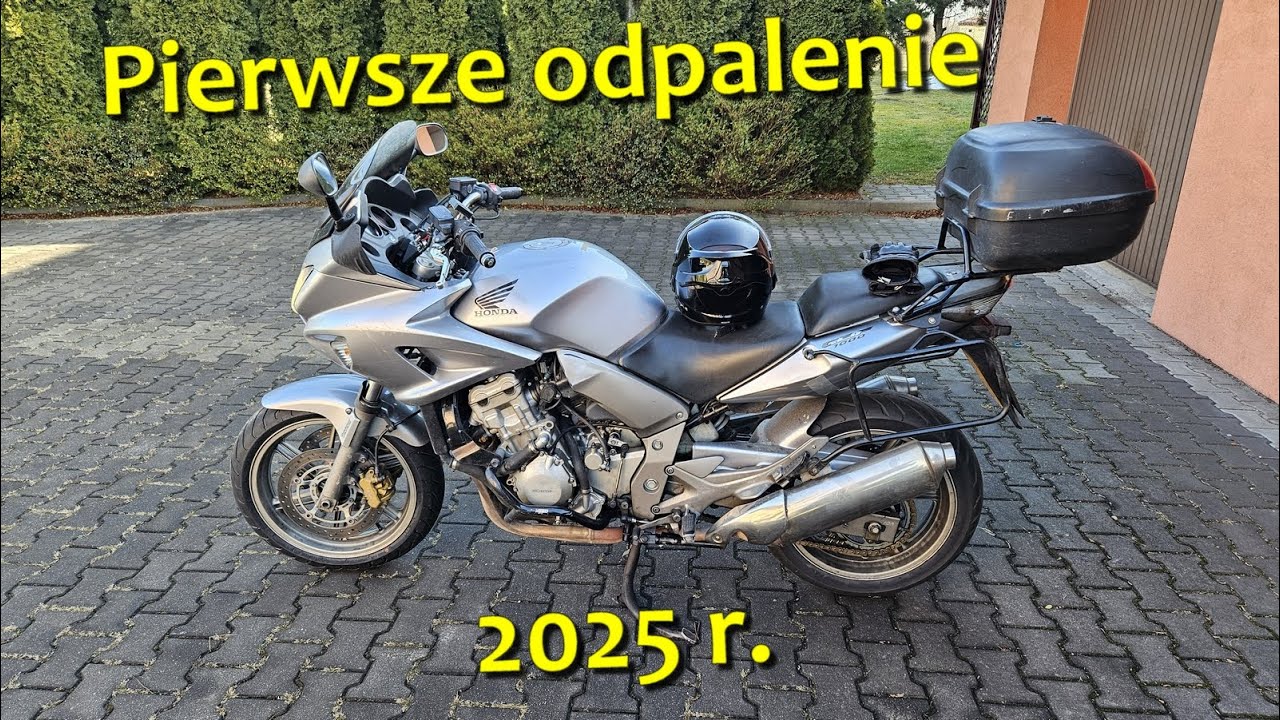 Pierwsze odpalenie w 2025 r. - Honda CBF1000 z przebiegiem 240kkm