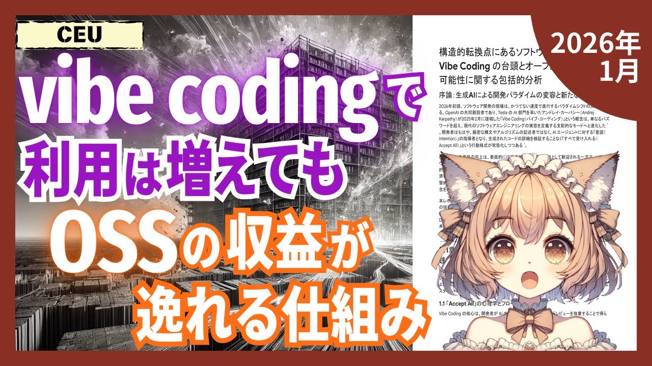AIコーディングがオープンソースを崩壊させる？経済モデルが示す84%の壁（2601.15494）【論文解説シリーズ】