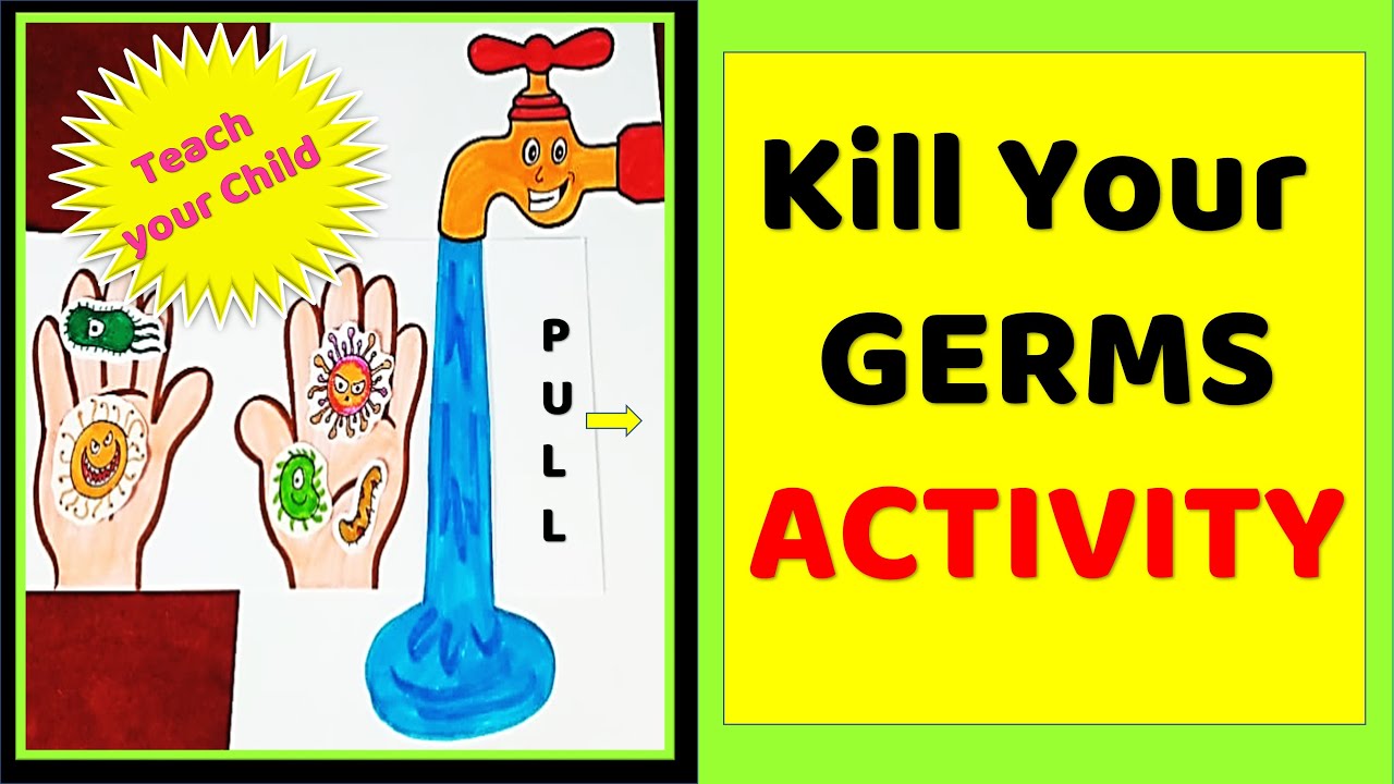 Teaching Children About Handwashing l Proper handwashing GAME or ACTIVITY for small kids