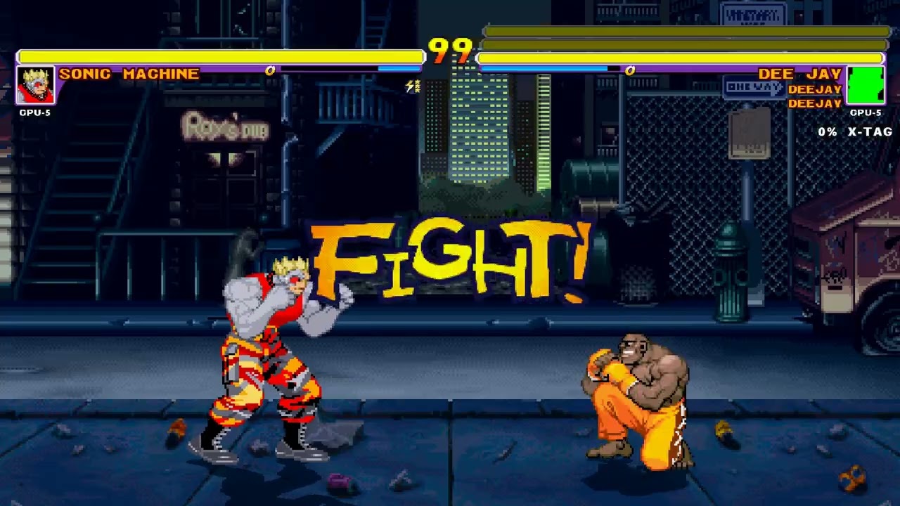 [SONIC MACHINE] 1 VS 3 [DEE JAY] | Random MUGEN Battle | Retro Fighting Games