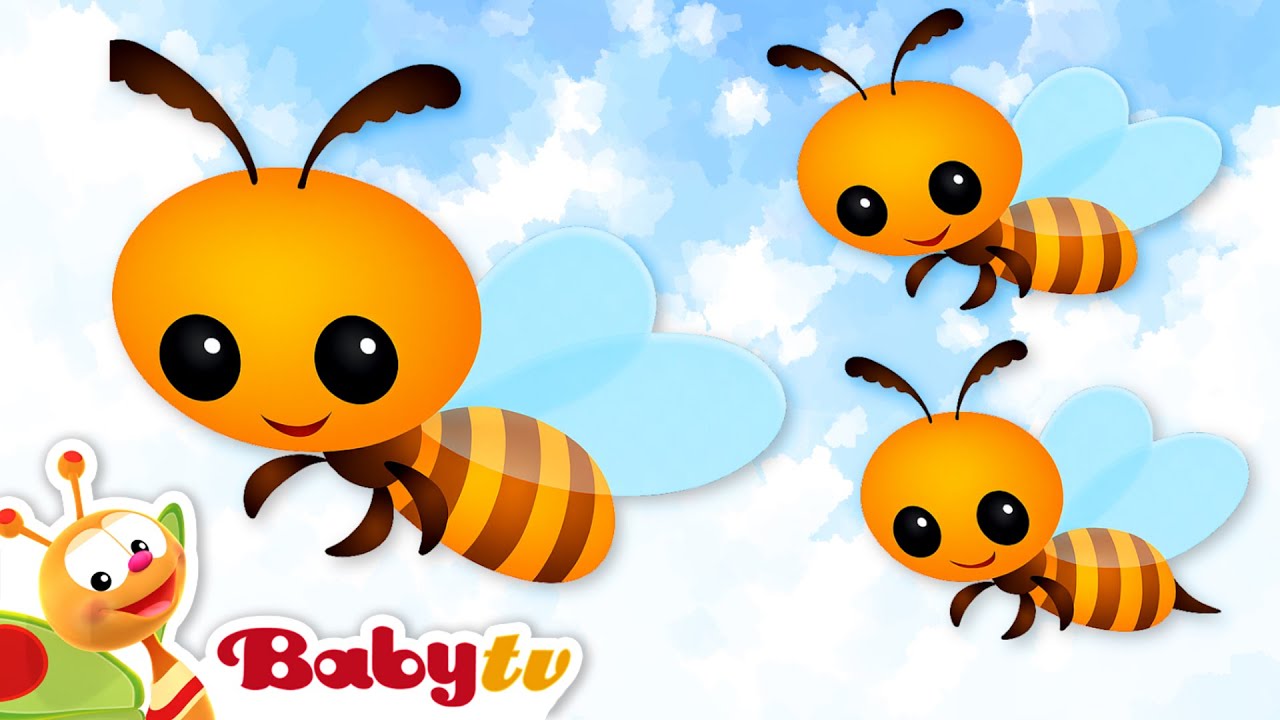 Bee Animal Sound & Name for Kids 🐝 | Learn with BabyTV
