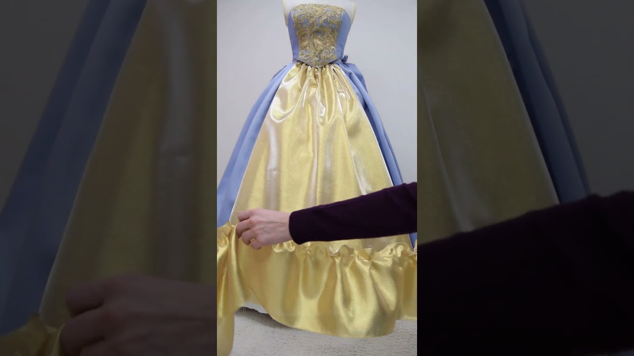 Making 18th century ball gown.