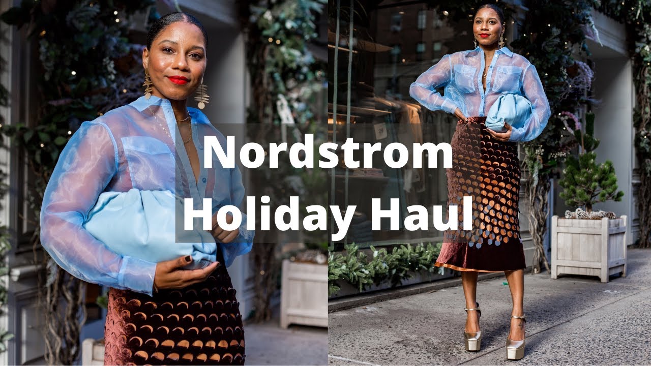 Buying Holiday Outfits at Nordstrom | TRY ON HAUL | MONROE STEELE
