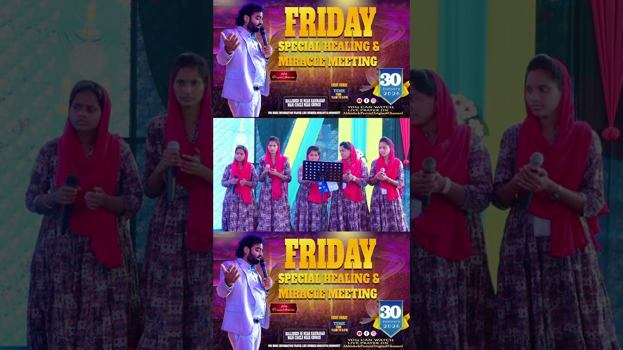 shorts live FRIDAY Special Healing & Miracle MEETING #prophetabhishekbidar