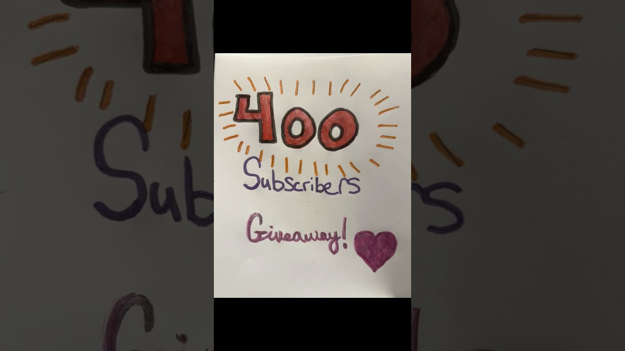 400 Subscribers Cash Giveaway!💰#Giveaway#Cash#Thankyou#FYP
