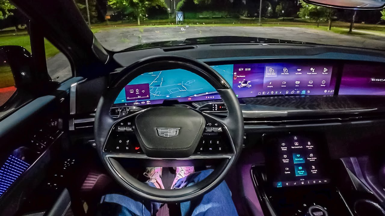 2025 Cadillac Escalade IQ Sport 2 - POV Night Drive (Binaural Audio)