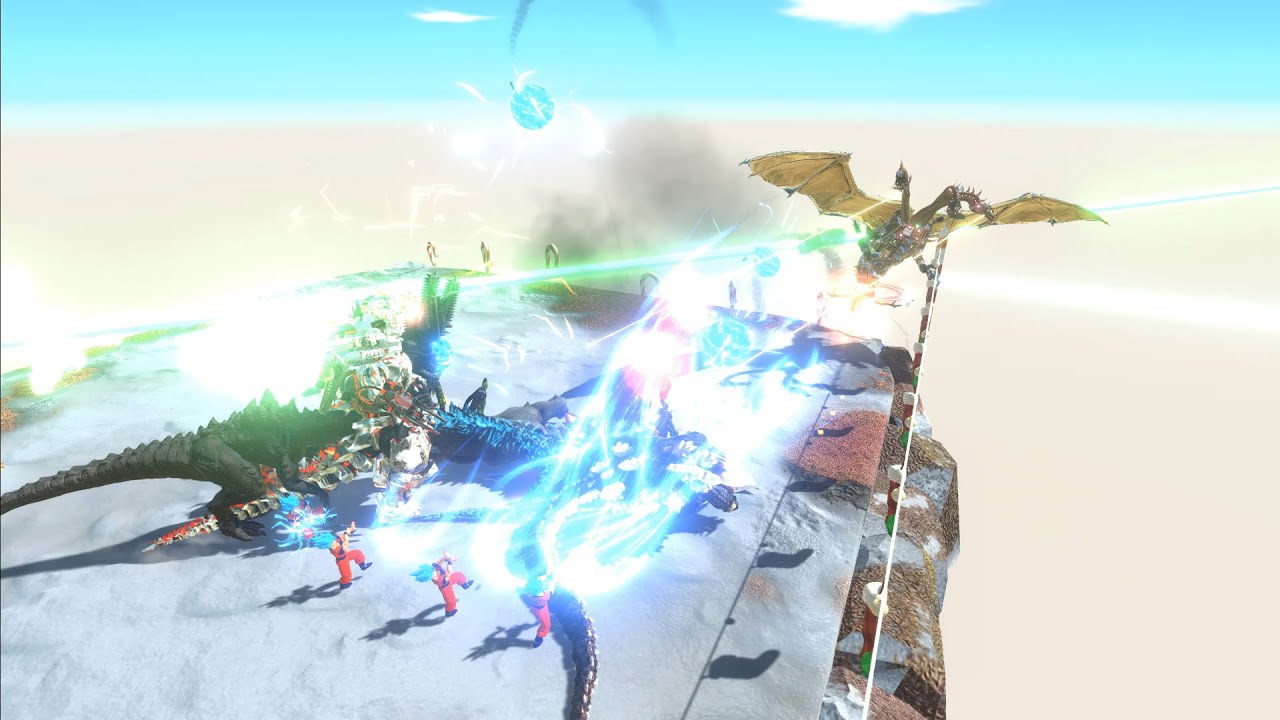ULTIMATE CROSSOVER CHAOS: Godzilla, Kaiju, Dragon Ball & Iron Man | Animal Revolt Battle Simulator