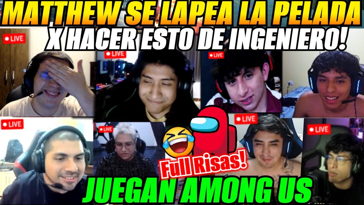 😂Se lapea la pelada x esta razón😂MATTHEW, WISPER, OSITO, K1, SACRED y SKERES juegan AMONG US