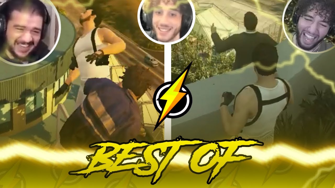 AMINE ET REBEUDETER LES FOU DE LA VILLE FT YANNOU JR 😂 | GTA RP | BEST OF FLASHBACK 🔥