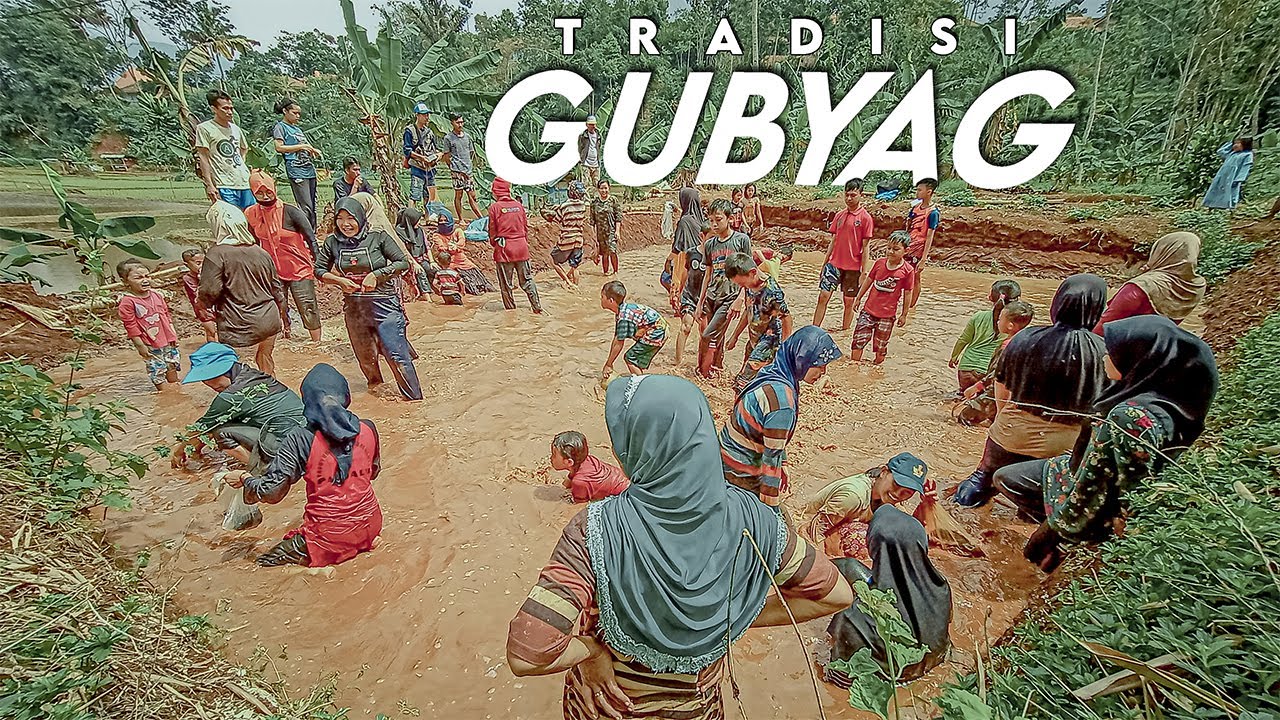 EMAK-EMAK GUBYAG ‼️ TRADISI MENAGKAP IKAN | KEARIFAN LOKAL DI KAMPUNG DENGAN SUASANA ALAM PEDESAAN