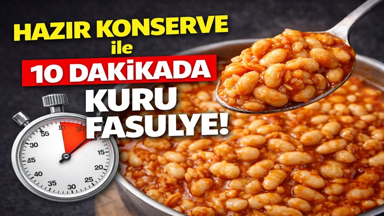 Annemin Kuru Fasulyesi Tadında Hazır Konserve ile 10 Dakikada Kuru Fasulye! | Pratik Ev Yemekleri
