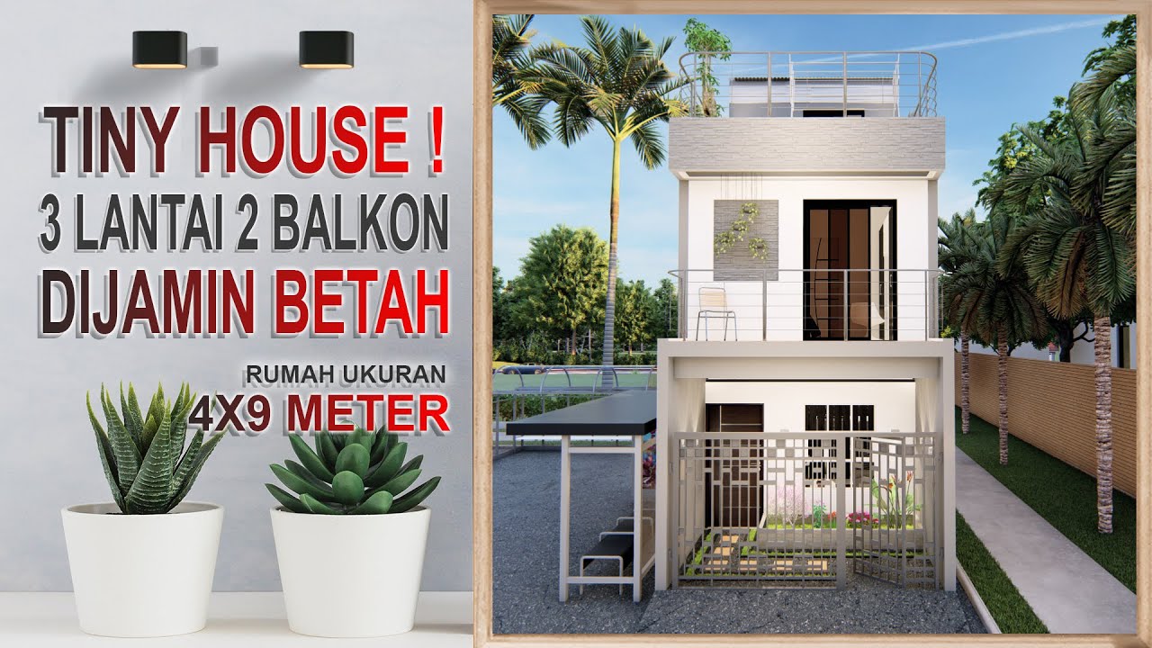 Проект Showreel Santo West Java | Дом 4x9 метров | Миниатюрный дом 4x9 | Casa 4x9