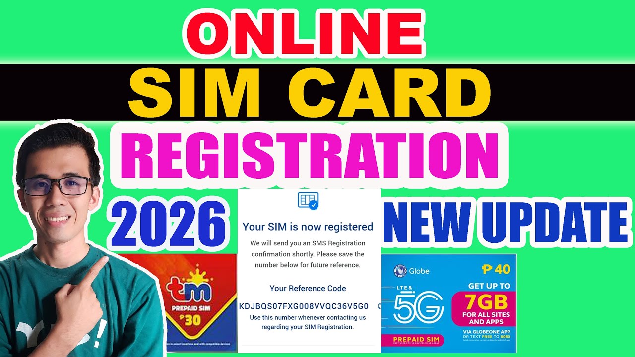 PAANO MAGREGISTER NG SIMCARD SA GLOBE AT TM | GLOBEONE | NEW UPDATE 2026