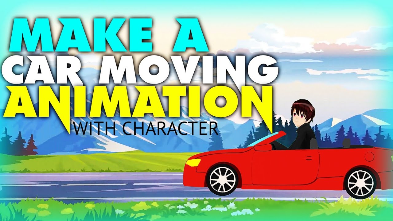 How To Make Car Moving Animation | Vehicle Motion Animation With Character | Road Moving Animation
