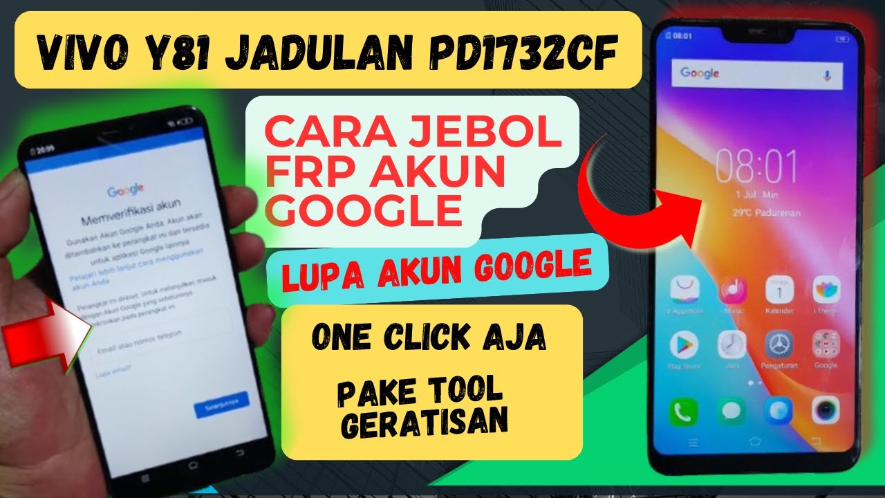 BYPASS FRP GOOGLE ACCOUNT VIVO Y81‼️100% DONE  FREE TOOL ⁉️HP NYA  JADUL TAHUN 2025 MAKIN SUSAH