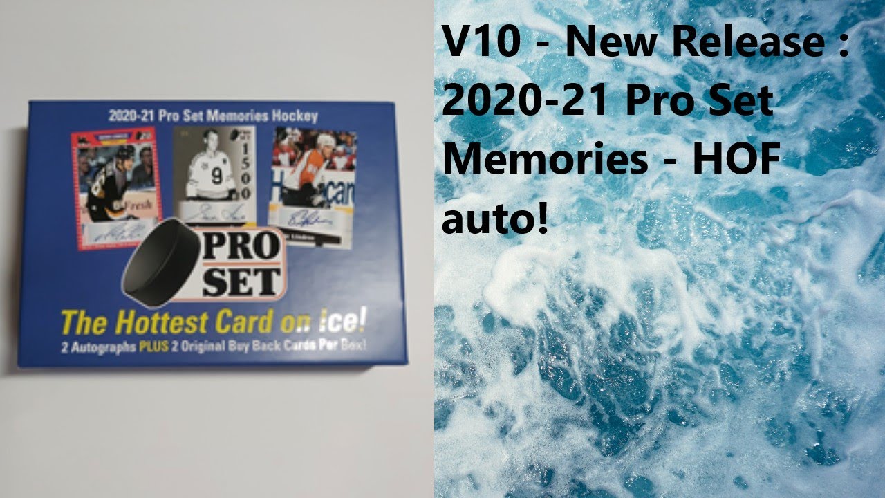 V10 New Release 2020 21 Pro Set Memories   HOF auto!