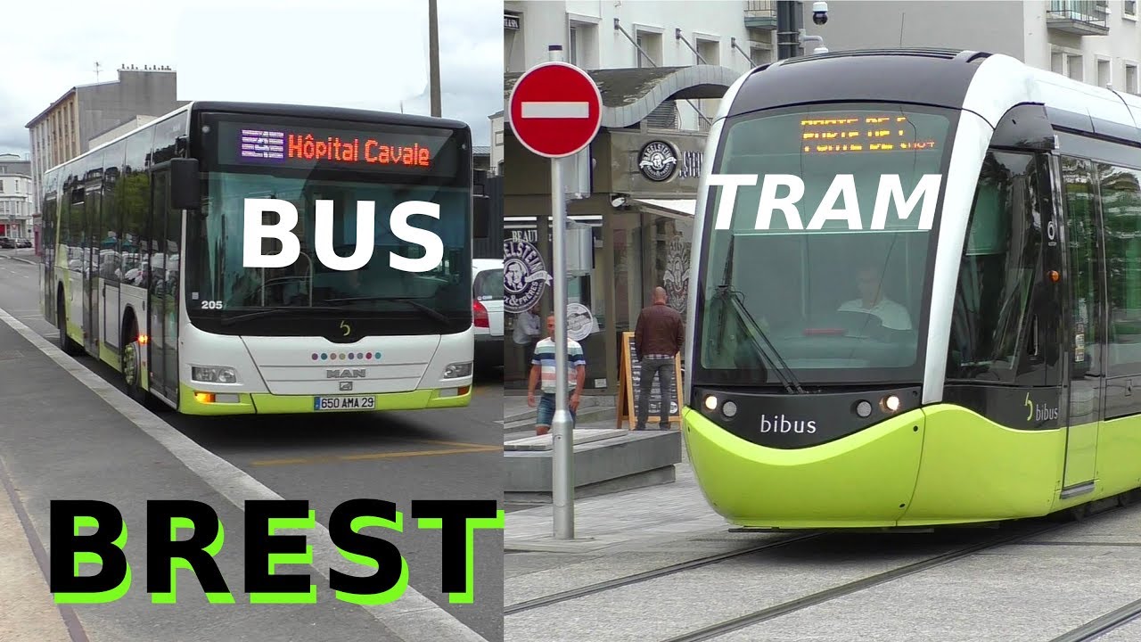 bibus BREST - Bus & Tram - Bus & Straßenbahn in Brest - Bretagne - Brittany