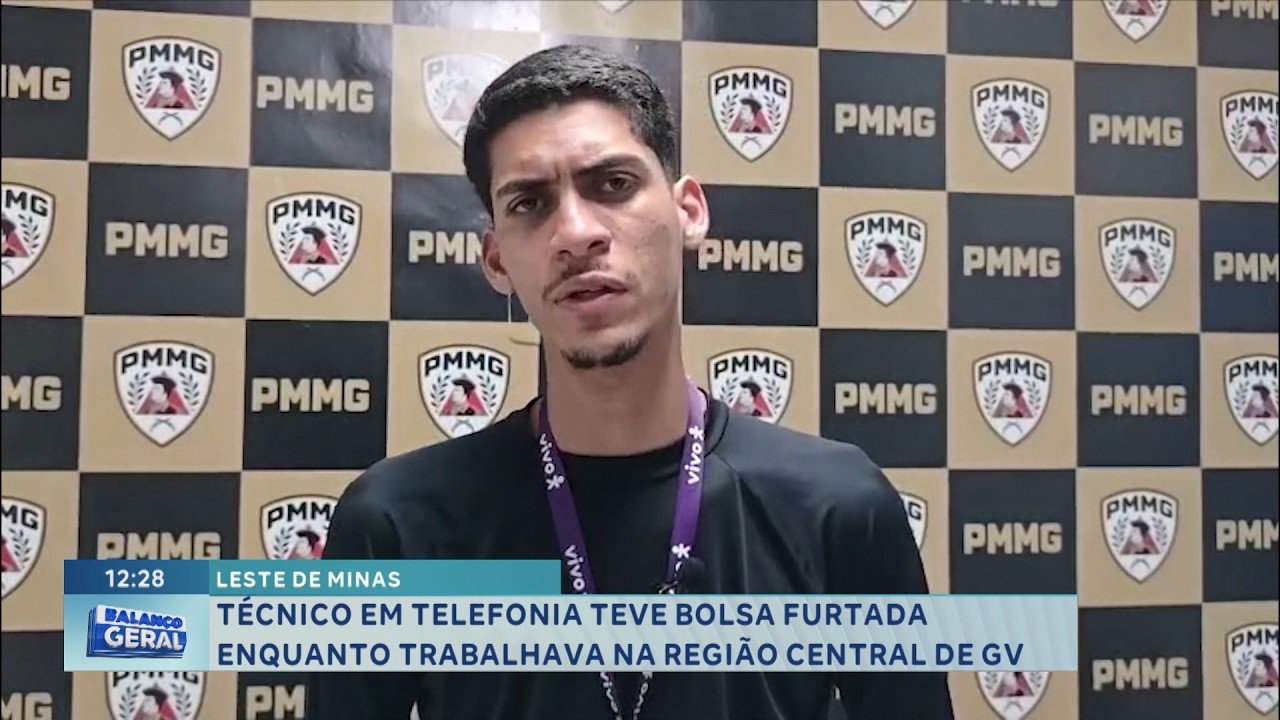 GV: Técnico tem bolsa furtada no Centro.