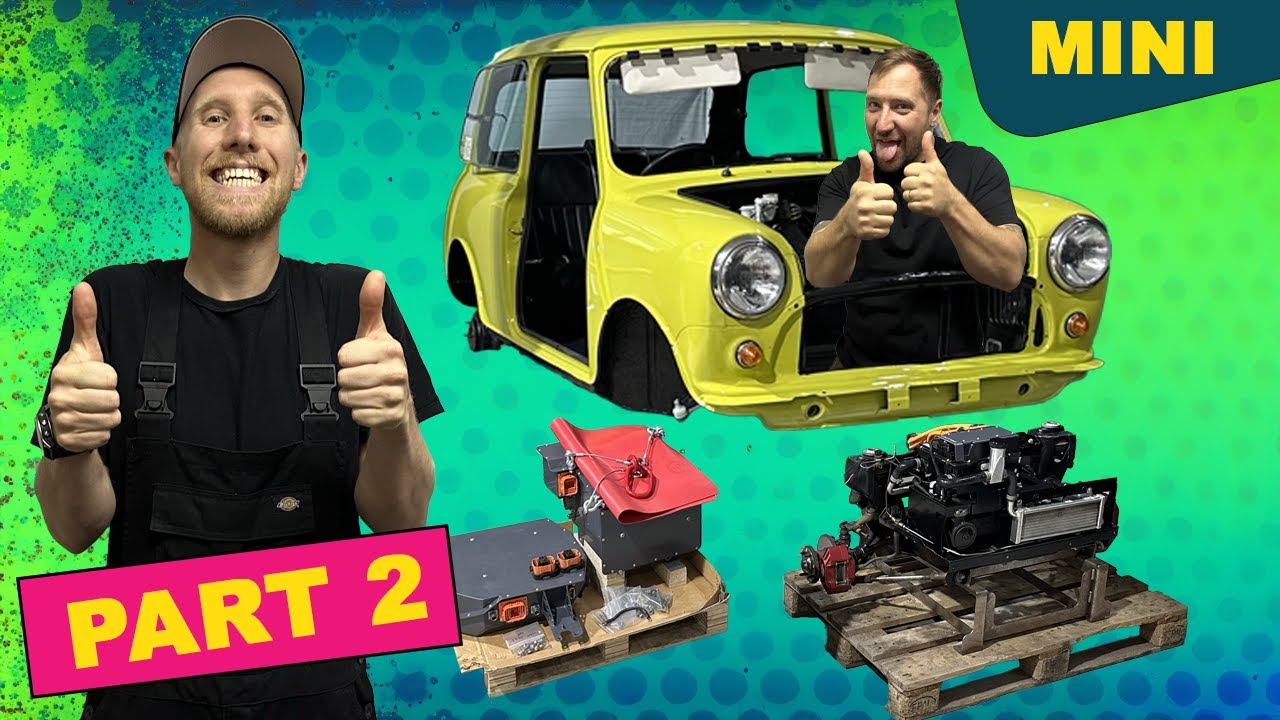 EV Conversion of a Classic Mini Cooper to Electric - The E Bean is Assembled ESP3 - Part2