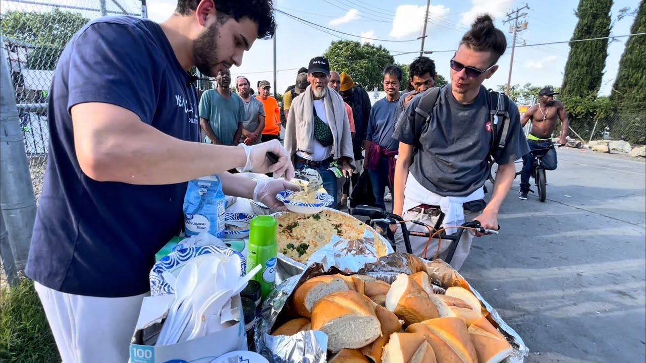 Making 100 Mac & Cheese Bowls For The Homeless!