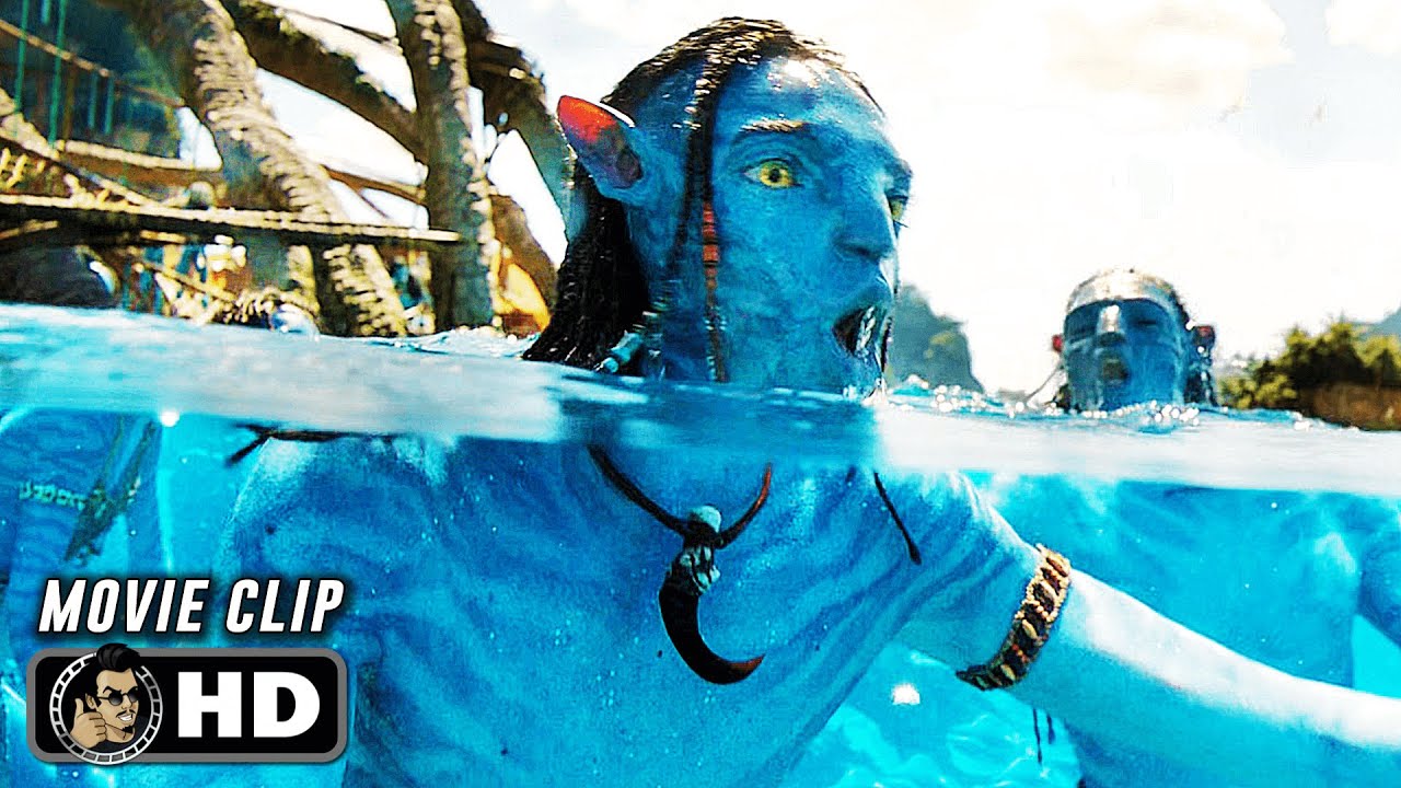 Learning To Dive Scene | AVATAR: THE WAY OF WATER (2022) Movie CLIP HD