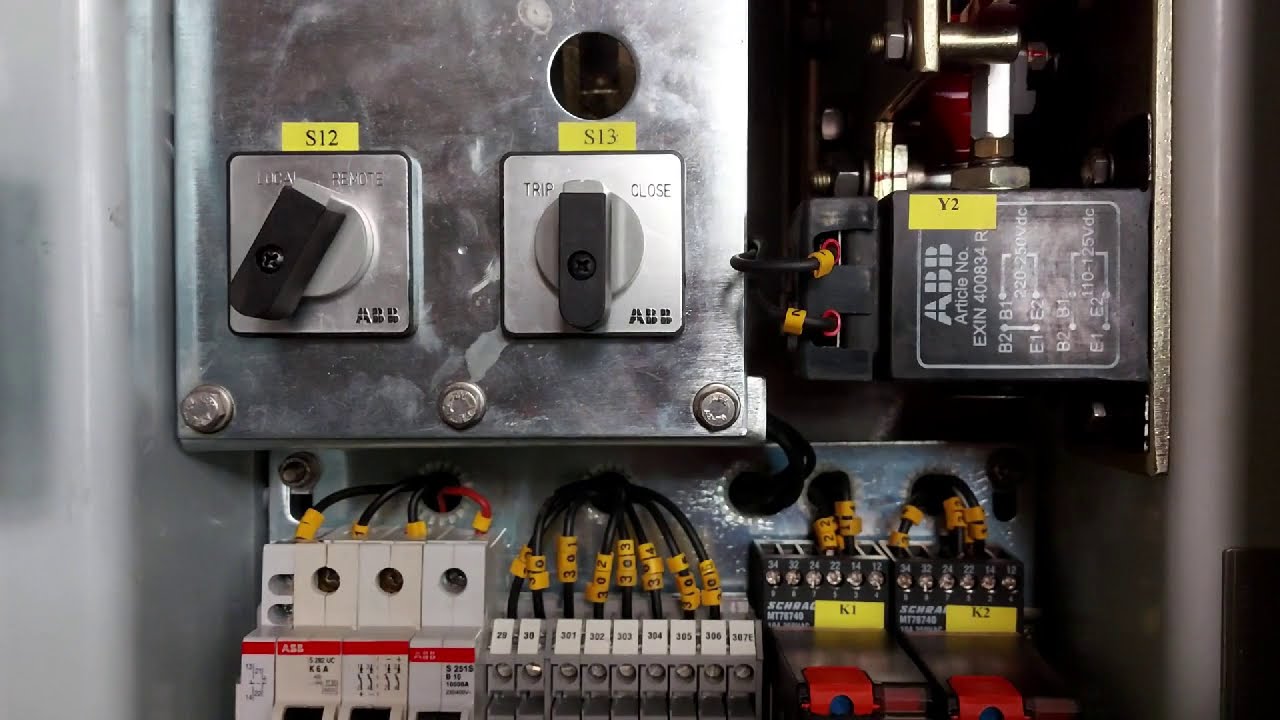 شرح عملى لمفتاح الجهد العالى من النوع ABB Circuit Breaker