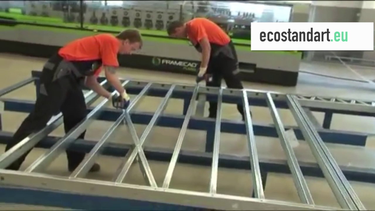 Steel frame production process