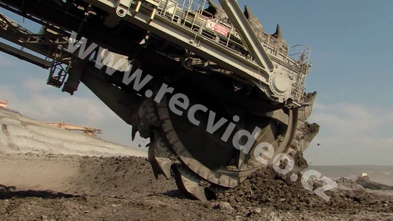 ČR - technologie - průmysl - těžba - důl - rypadlo - provoz