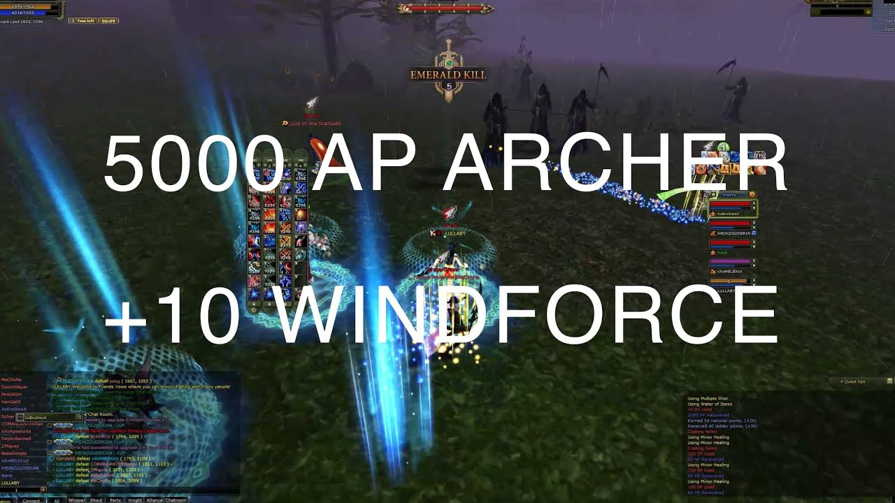 +10 WINDFORCE | 5000 AP ARCHER | ZION PK