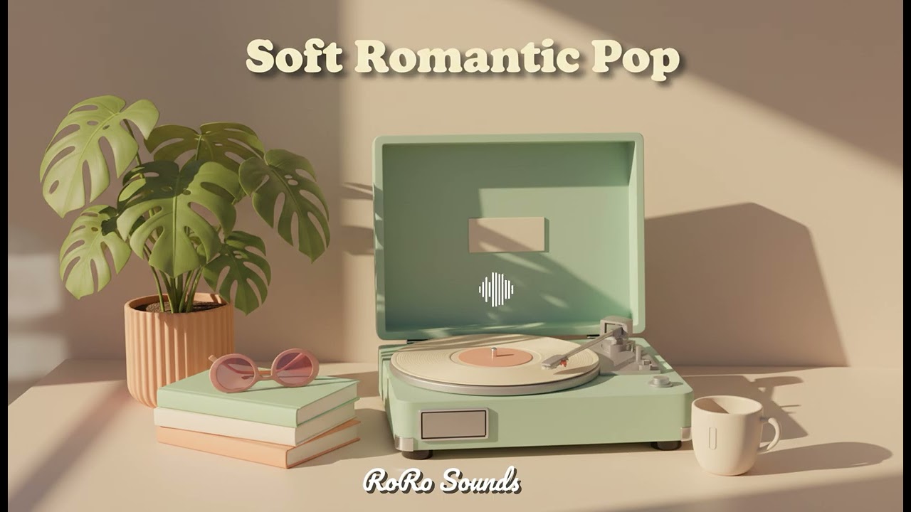 Soft Romantic Pop playing in a cozy café