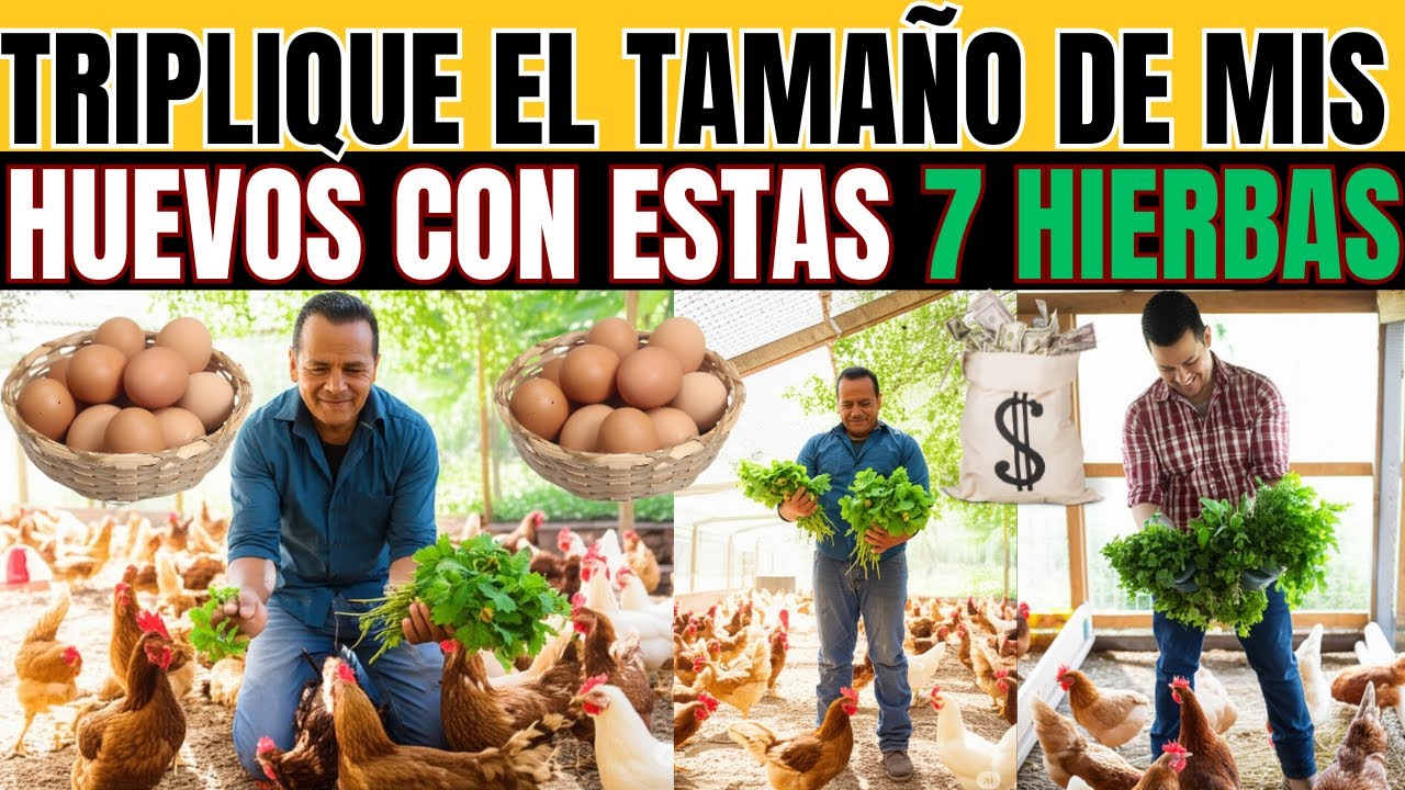 Las 7 Hierbas SECRETAS que Hacen que mis Gallinas Pongan Huevos grandes