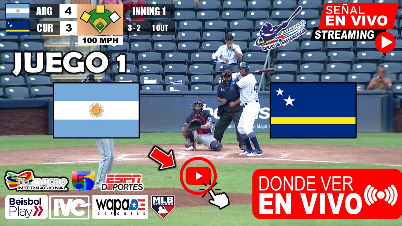 Argentina vs. Curazao En Vivo, Donde ver, A que hora JUEGO 1 Serie de las Américas 2026 resumen