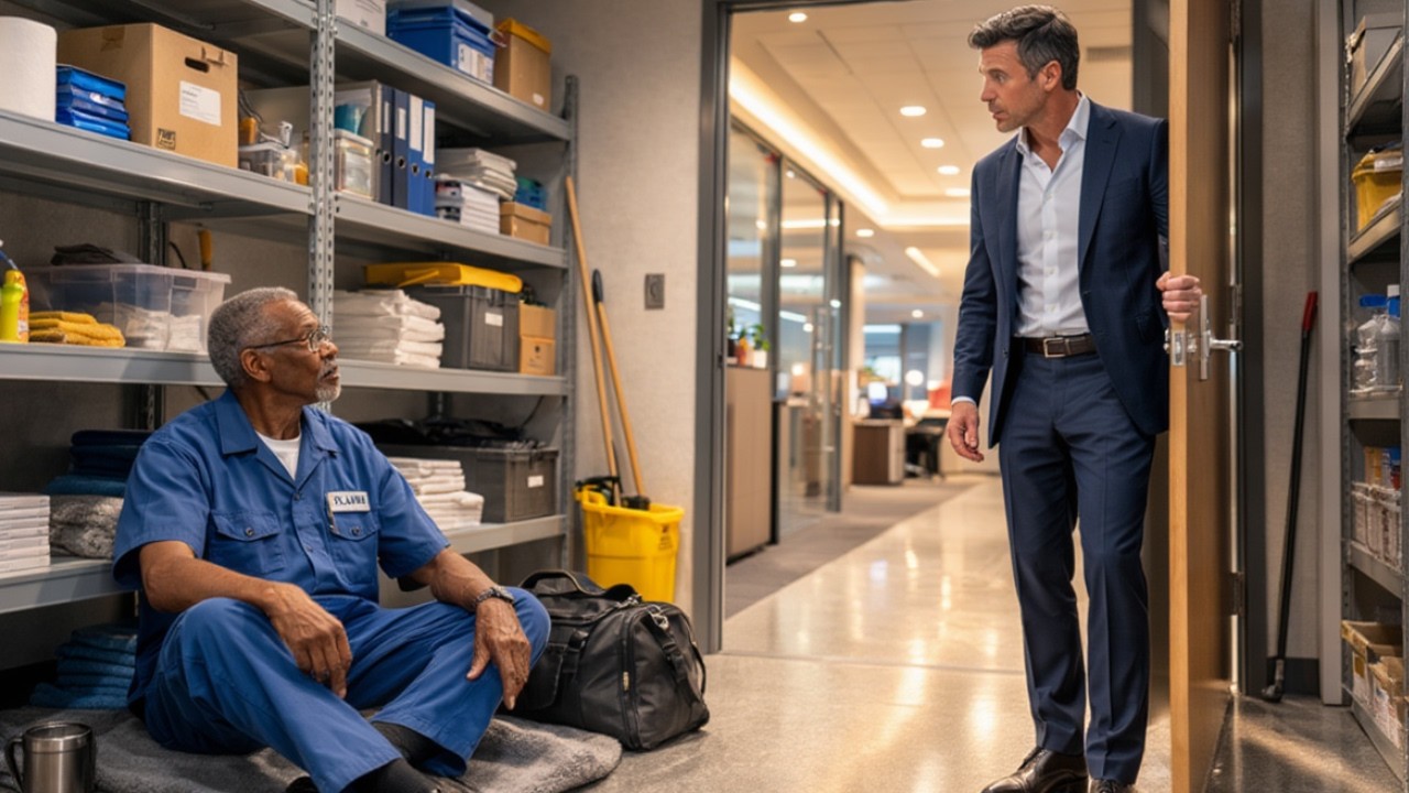 Billionaire CEO Stayed Late… What He Found in the Storage Room Shocked Him