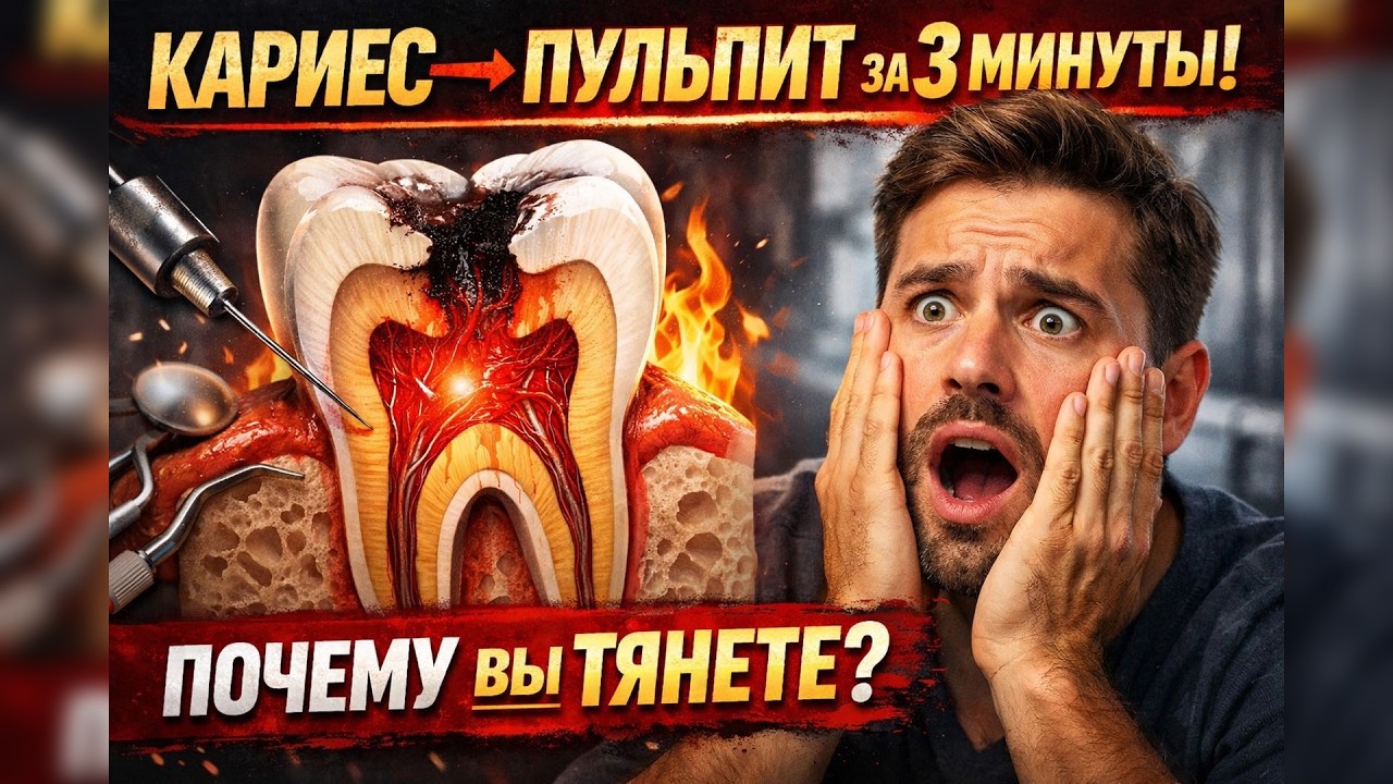 КАРИЕС И ПУЛЬПИТ: ВСЯ ПРАВДА ЗА 3 МИНУТЫ