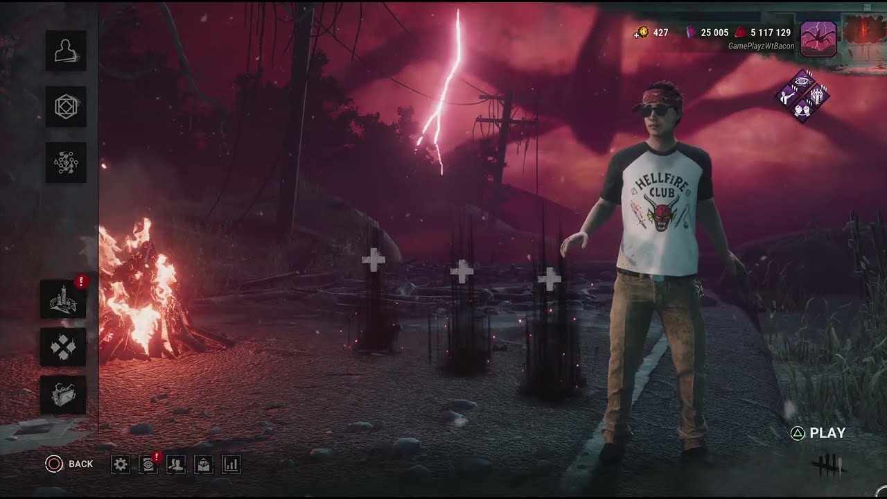 Stranger Things x DBD Hellfire Club Shirt Lobby Music Dead by Daylight