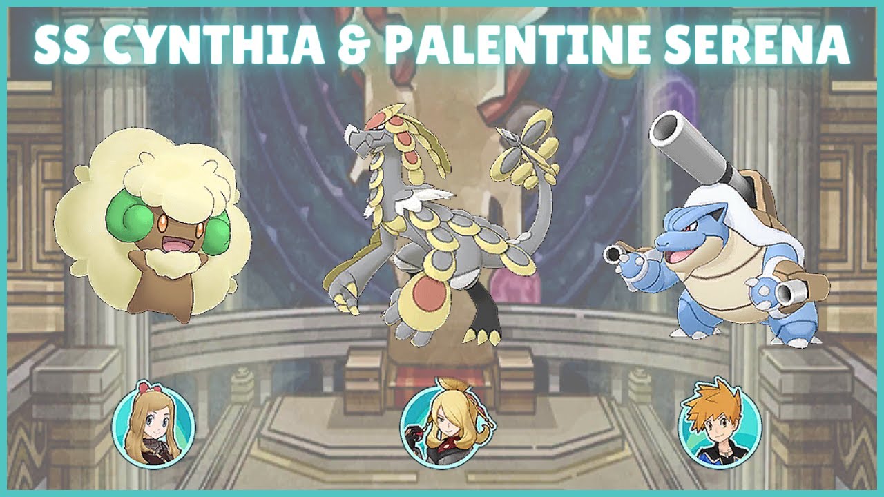 SS Cynthia & Palentine Serena Duo-Showcase! Destroying 2 FFBs | Pokemon Masters EX