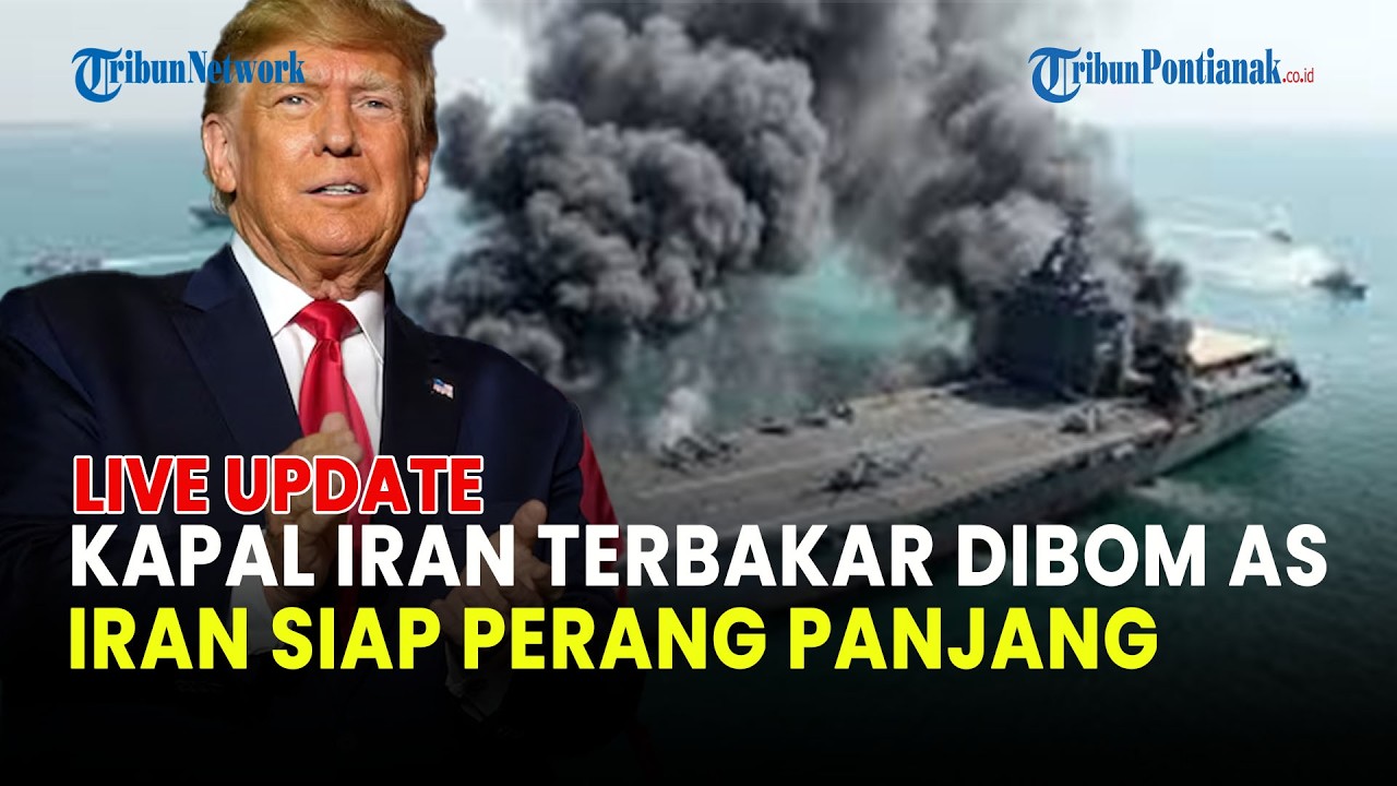 🔵 IRAN SIAP PERANG PANJANG LAWAN AS-ISRAEL, KAPAL INDUK DRONE SHAHID BAGHERI DIKLAIM TERBAKAR