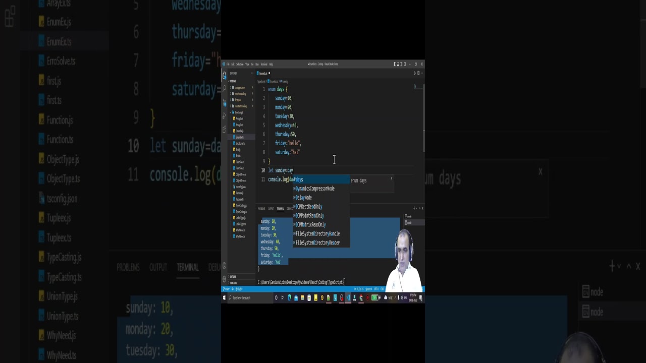 Enum Data Type in TypeScript - Part 2 | Dr. Vipin Classes