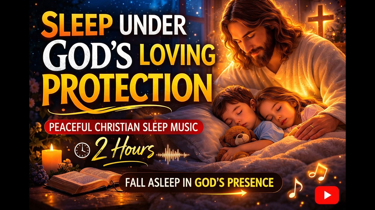 Sleep Under God’s Loving Protection 🌙 Peaceful Christian Sleep Music for Deep Rest (2 Hours)